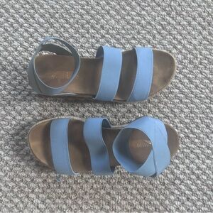 Blue sandals